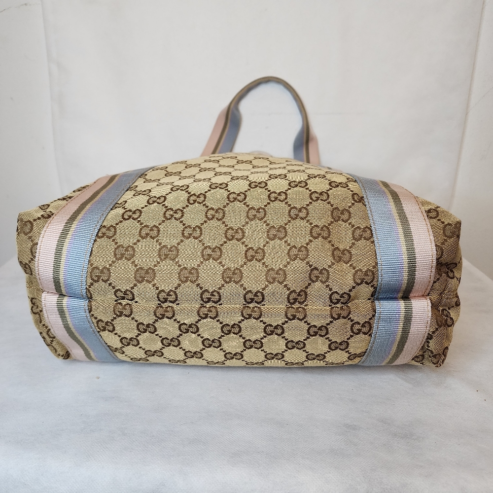 ✨️GUCCI GG Canvas Web Tote Bag - Picture 11 of 15